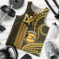 Personalised Hawaii Nanakuli High And Intermediate School Men Tank Top Polynesian Kakau Pattern LT14 Gold - Polynesian Pride