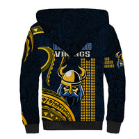Hawaii Hilo High School Sherpa Hoodie Vikings Polynesian Kakau Pattern LT14 - Polynesian Pride