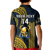 Personalised Hawaii Hilo High School Kid Polo Shirt Vikings Polynesian Kakau Pattern LT14 - Polynesian Pride