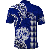 Hawaii Waiakea High School Polo Shirt Polynesian Kakau Pattern LT14 - Polynesian Pride