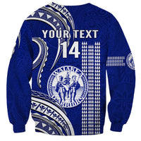 Personalised Hawaii Waiakea High School Sweatshirt Polynesian Kakau Pattern LT14 - Polynesian Pride