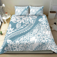 Polynesia Bedding Set Polynesian Tropical Flowers Blue Pastel Vibes LT14 - Polynesian Pride