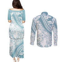 polynesia-couples-matching-puletasi-dress-and-long-sleeve-button-shirts-polynesian-tropical-flowers-blue-pastel-vibes
