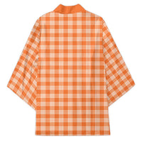 Orange Japanese Palaka Pride Kimono - Polynesian Pride