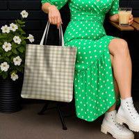 Khaki Japanese Palaka Pride Tote Bag - Polynesian Pride