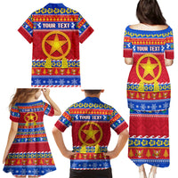 Custom Philippines Christmas Family Matching Puletasi Dress and Hawaiian Shirt Filipino Parol Maligayang Pasko LT14 - Polynesian Pride
