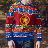 Custom Philippines Christmas Ugly Christmas Sweater Filipino Parol Maligayang Pasko LT14 - Polynesian Pride
