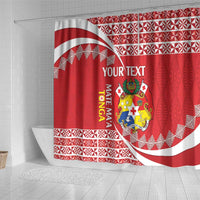 Custom Mate Maa Tonga Shower Curtain 2024 Go Champions LT14 - Polynesian Pride