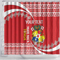 Custom Mate Maa Tonga Shower Curtain 2024 Go Champions LT14 - Polynesian Pride