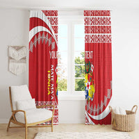 Custom Mate Maa Tonga Window Curtain 2024 Go Champions LT14 - Polynesian Pride