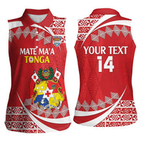 Custom Mate Maa Tonga Women Sleeveless Polo Shirt 2024 Go Champions