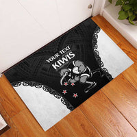 Aotearoa Rugby Custom Rubber Doormat Maori Kiwi - Mascot Style