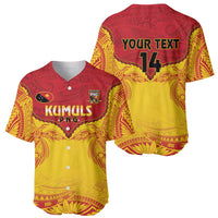 Papua New Guinea Rugby Custom Baseball Jersey Go Kumuls PNG - Polynesian Pattern LT14 - Polynesian Pride