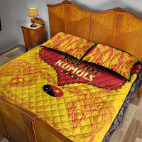 Papua New Guinea Rugby Custom Quilt Bed Set Go Kumuls PNG - Polynesian Pattern