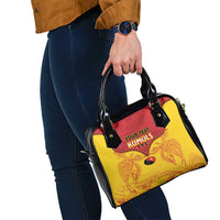Papua New Guinea Rugby Custom Shoulder Handbag Go Kumuls PNG - Polynesian Pattern