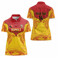 Papua New Guinea Rugby Custom Women Polo Shirt Go Kumuls PNG - Polynesian Pattern LT14 - Polynesian Pride