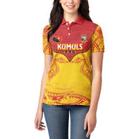 Papua New Guinea Rugby Custom Women Polo Shirt Go Kumuls PNG - Polynesian Pattern LT14 - Polynesian Pride