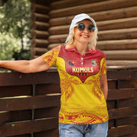 Papua New Guinea Rugby Custom Women Polo Shirt Go Kumuls PNG - Polynesian Pattern LT14 - Polynesian Pride