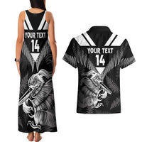 Aotearoa Silver Fern Rugby Custom Couples Matching Tank Maxi Dress and Hawaiian Shirt 2024 Go Kiwi