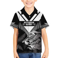 Aotearoa Silver Fern Rugby Custom Kid Hawaiian Shirt 2024 Go Kiwi