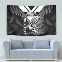 Aotearoa Silver Fern Rugby Custom Tapestry 2024 Go Kiwi LT14 - Polynesian Pride