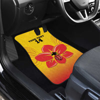 Orchids PNG Rugby Custom Car Mats Go Champions Papua New Guinea LT14 - Polynesian Pride