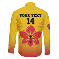 Orchids PNG Rugby Custom Family Matching Tank Maxi Dress and Hawaiian Shirt Go Champions Papua New Guinea LT14 - Polynesian Pride