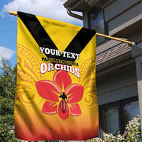 Orchids PNG Rugby Custom Garden Flag Go Champions Papua New Guinea LT14 - Polynesian Pride