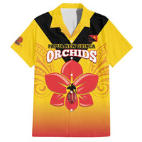 Orchids PNG Rugby Custom Hawaiian Shirt Go Champions Papua New Guinea LT14 Yellow - Polynesian Pride