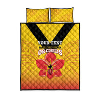 Orchids PNG Rugby Custom Quilt Bed Set Go Champions Papua New Guinea LT14 - Polynesian Pride