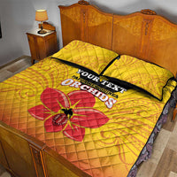 Orchids PNG Rugby Custom Quilt Bed Set Go Champions Papua New Guinea LT14 - Polynesian Pride