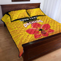 Orchids PNG Rugby Custom Quilt Bed Set Go Champions Papua New Guinea LT14 - Polynesian Pride