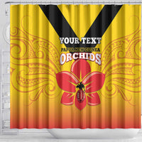 Orchids PNG Rugby Custom Shower Curtain Go Champions Papua New Guinea LT14 - Polynesian Pride