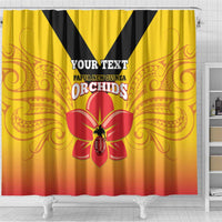 Orchids PNG Rugby Custom Shower Curtain Go Champions Papua New Guinea LT14 - Polynesian Pride