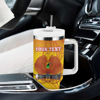 Custom Orchids PNG Rugby Tumbler With Handle Go Champions Papua New Guinea LT14 - Polynesian Pride