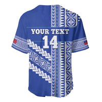 Fetu Samoa Rugby Custom Baseball Jersey Siapo Pattern - Sporty Style LT14 - Polynesian Pride