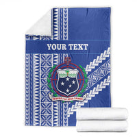Fetu Samoa Rugby Custom Blanket Siapo Pattern - Sporty Style LT14 - Polynesian Pride