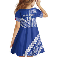 Fetu Samoa Rugby Custom Family Matching Summer Maxi Dress and Hawaiian Shirt Siapo Pattern - Sporty Style LT14 - Polynesian Pride