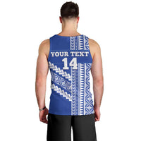 Fetu Samoa Rugby Custom Men Tank Top Siapo Pattern - Sporty Style