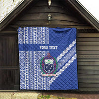 Fetu Samoa Rugby Custom Quilt Siapo Pattern - Sporty Style LT14 - Polynesian Pride