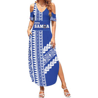 Fetu Samoa Rugby Custom Summer Maxi Dress Siapo Pattern - Sporty Style