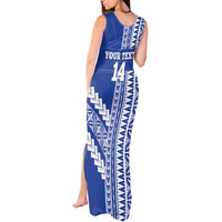Fetu Samoa Rugby Custom Tank Maxi Dress Siapo Pattern - Sporty Style LT14 - Polynesian Pride