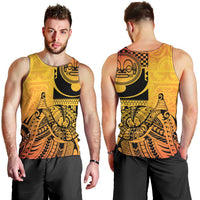 Marquesas Islands Men Tank Top Marquesan Matatiki Fish Hook Patutiki - Polynesian Pride