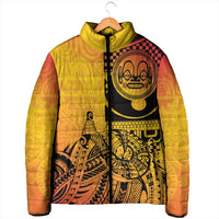 Marquesas Islands Padded Jacket Marquesan Matatiki Fish Hook Patutiki - Polynesian Pride