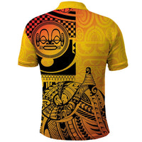 Marquesas Islands Polo Shirt Marquesan Matatiki Fish Hook Patutiki LT14 - Polynesian Pride