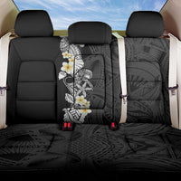 Black Samoa Tattoo Back Car Seat Cover Plumeria Samoan Ocean Tatau Pattern - Polynesian Pride