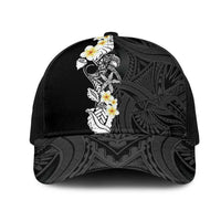 Black Samoa Tattoo Mesh Trucker Cap Plumeria Samoan Ocean Tatau Pattern LT14 One Size Black Black - Polynesian Pride