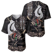 Aotearoa Hei Matau Baseball Jersey Haka Kiwi Mix Maori Mangopare LT14 - Polynesian Pride