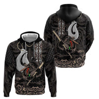 Aotearoa Hei Matau Zip Hoodie Haka Kiwi Mix Maori Mangopare LT14 - Polynesian Pride