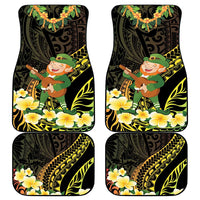 Hawaii Saint Patrick's Day Car Mats Ukulele Leprechaun Hau'Oli Maoli Oe!